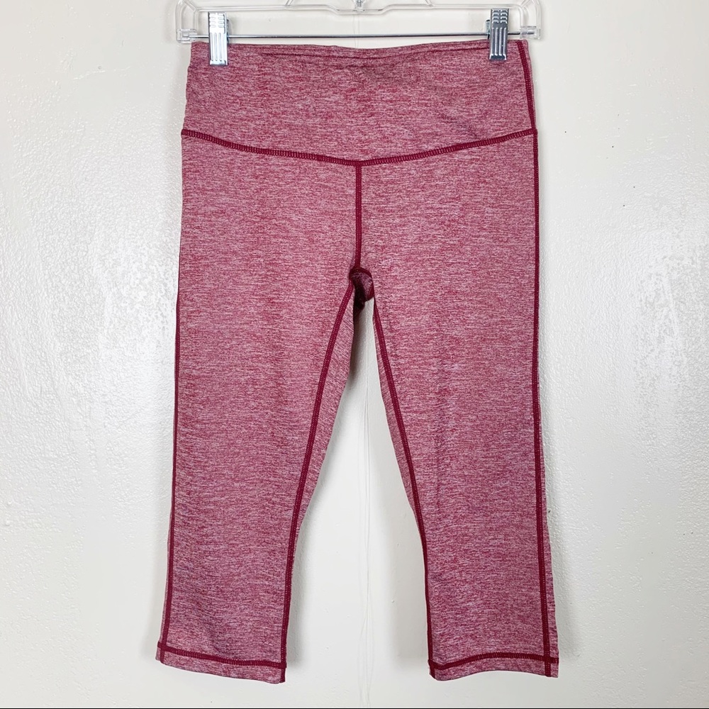 Tesla red space dye cropped legging